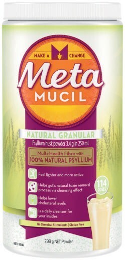 Metamucil 114 dose natural granular 798g or orange smooth 673g^