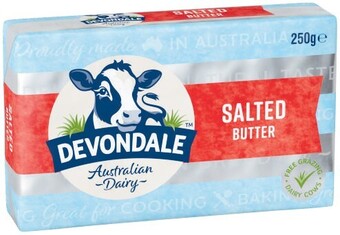 Coles Devondale butter pat 250g offer