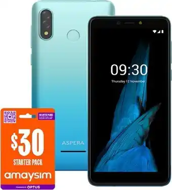 BIG W Aspera nitro 32gb blue + amaysim $30 sim pack offer
