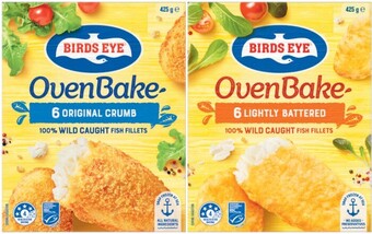 Coles Birds eye oven bake fish fillets 425g offer