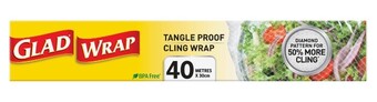 Coles Glad cling wrap tangle proof 40 metres offer