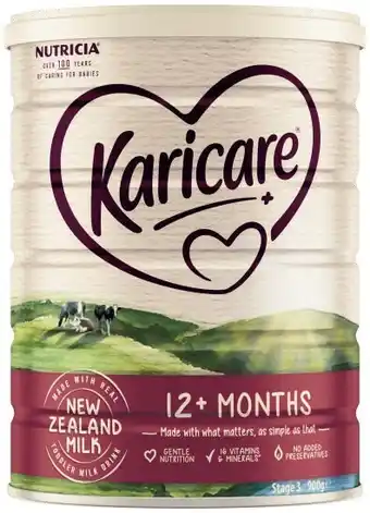 Coles Karicare formula stage 3 or 4 900g offer