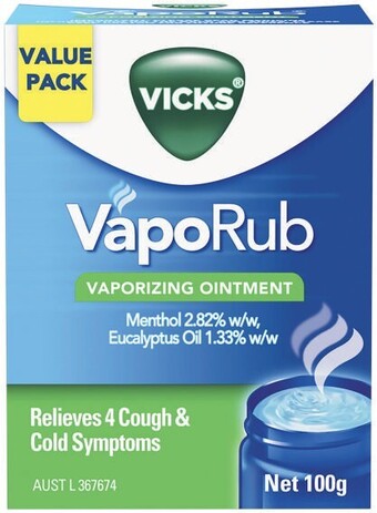 Coles Vicks vaporub ointment 100g* offer
