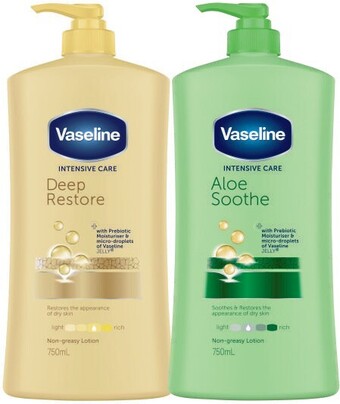 Coles Vaseline intensive care body lotion 750ml offer