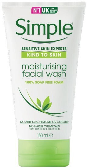 Coles Simple kind to skin moisturising facial wash 150ml offer