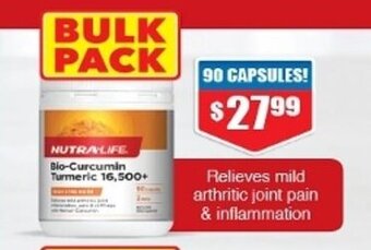 Chemist Warehouse Nutra-Life Bio-Curcumin Turmeric 16,500+ offer