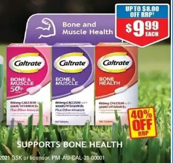 Chemist Warehouse Caltrate Bone & Muscle offer