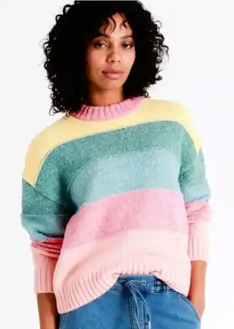 Grab recycled blend colourblock jumper