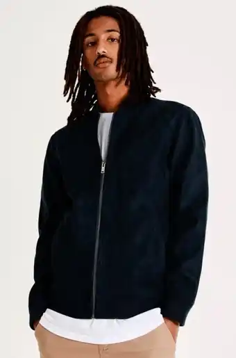 Kenji sueded bomber jacket