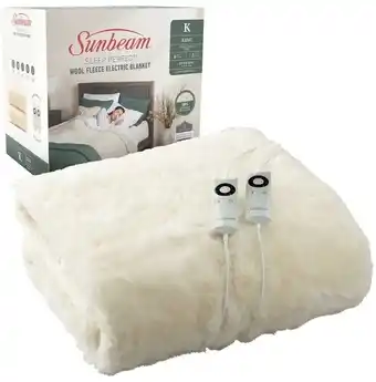 Myer Sunbeam sleep perfect wool electric blanket offer