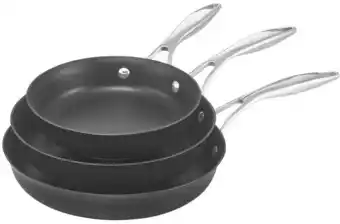 Myer Circulon style hard anodised triple pack 21, 25 and 28cm frypans offer