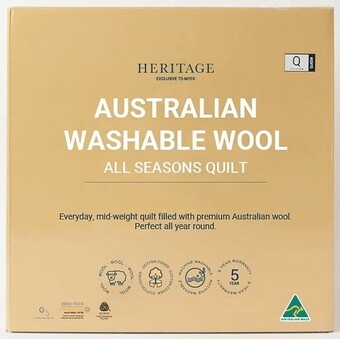 Myer Heritage all seasons wool quilt offer