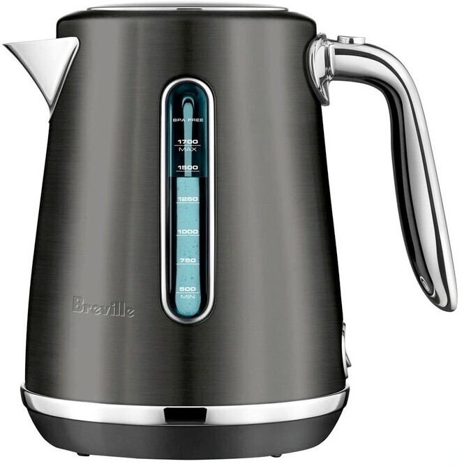 Breville the soft top luxe kettle in black stainless steel offer at Myer
