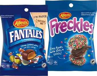 IGA Allen's fantales or freckles 120-160g selected varieties offer