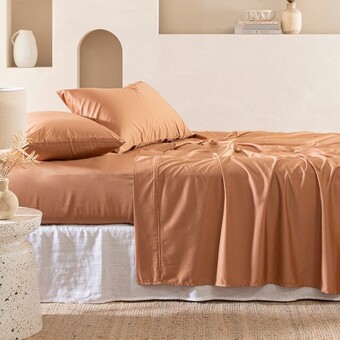 Pillow Talk 400 thread count bamboo cotton fitted sheet by habitat offer