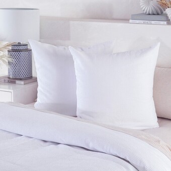 Pillow Talk Emerson white european pillowcase by habitat offer