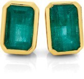 Angus & Coote 9ct gold natural emerald stud earrings offer