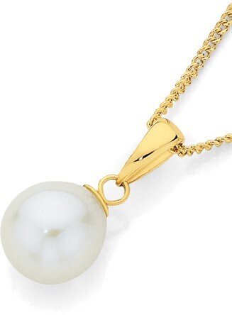 Angus & Coote 9ct gold pearl pendant offer