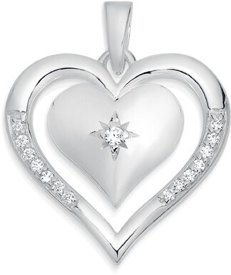 Angus & Coote Sterling silver heart pendant offer