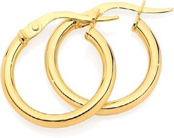Goldmark 9ct gold 2x12mm polished hoop earrings offer