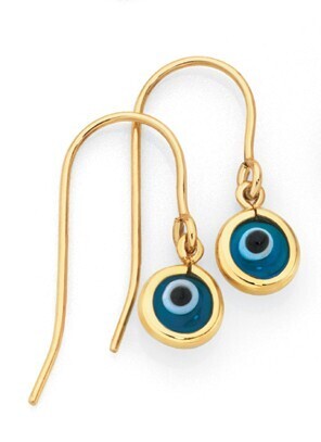 Goldmark 9ct gold evil eye drop earrings offer