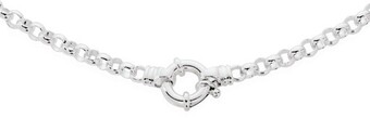 Goldmark Sterling silver 45cm 3mm solid belcher bolt necklet offer