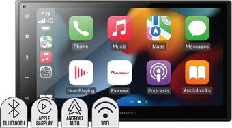 Autobarn Pioneer 6.8” 200w av wireless apple carplay android auto receiver offer