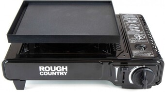 Autobarn Rough country single burner butane stove with plate offer