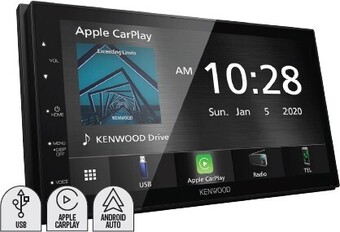 Autobarn Kenwood 6.8” 180w av apple carplay android auto receiver offer