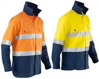 RSEA Safety Eleven hi-vis spliced l/s drill shirt with 3m™ tape offer