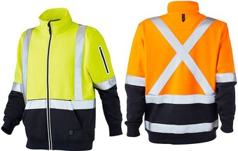 RSEA Safety Eleven hi-vis 'x' taped full zip jacket offer