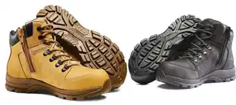 Wolverine grayson waterproof zip sided lace up safety boots