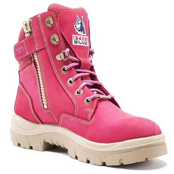 RSEA Safety Steel blue women’s southern cross zip sided lace up safety boots offer