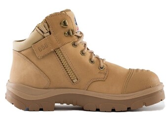RSEA Safety Steel blue parkes lace up ankle safety boots with scuff cap offer