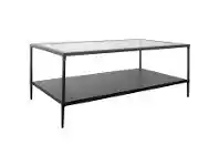 LivingStyles Harrison Glass & Metal Coffee Table, 110cm offer