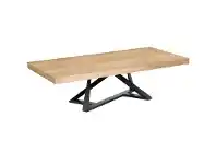 LivingStyles Mila Wood & Metal Coffee Table, 130cm offer