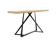LivingStyles Mila Wood & Metal Console Table, 140cm offer