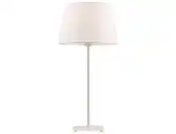 LivingStyles Devon Metal Base Table Lamp, White offer