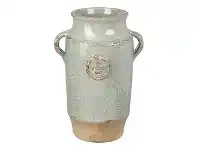 LivingStyles Casey Terracotta Vase, Pale Green offer