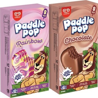 IGA Streets paddle pop 8 pack selected varieties offer