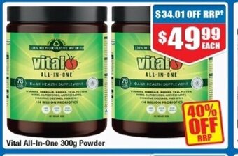 Chemist Warehouse Vital All-In-One 300g Powder offer