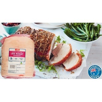 Coles Coles australian pork leg roast boneless offer