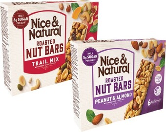 Woolworths Nice & natural nut bars 180-192g pk 6 offer
