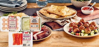 Coles Coles pork & fennel meatballs 420g, creamy chicken mushroom puff pastry parcel 300g or pork belly slices with asian bbq glaze offer