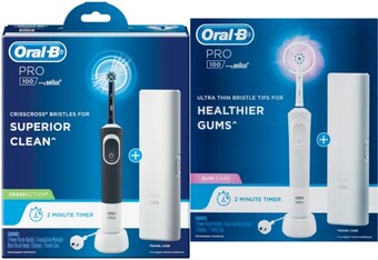 Oral b pro 100 cross action or gum care electric toothbrush 1 pack