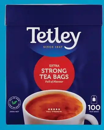 Tetley extra strong tea bags 100 pack