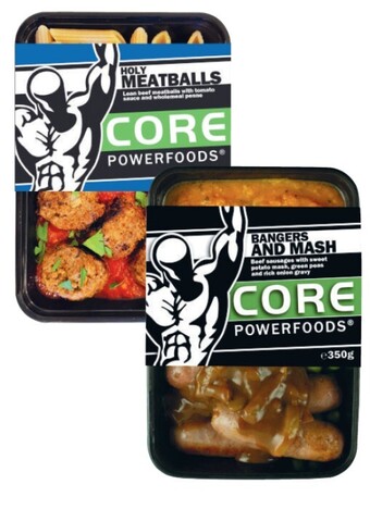Coles Core powerfoods frozen meal 350g offer