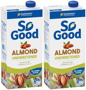 Coles So good unsweetened almond milk 1 litre offer