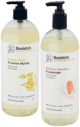 Coles Bosisto's body wash 1 litre offer