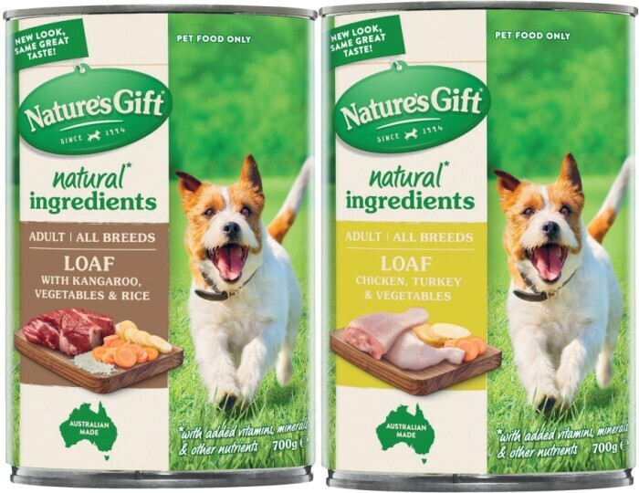 Nature's gift dog food 700g offer at Coles
